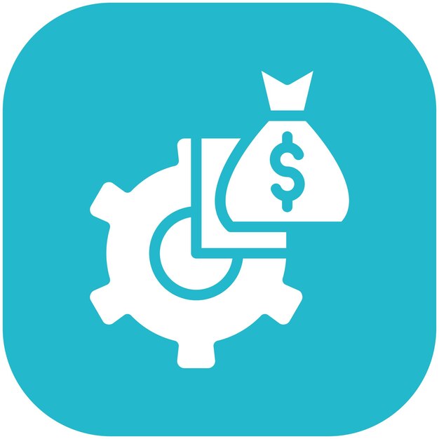 Ilustración del icono vectorial de gestión de inversiones del conjunto de iconos de Finanzas y Dinero