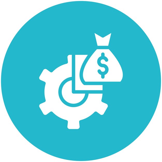 Ilustración del icono vectorial de gestión de inversiones del conjunto de iconos de Finanzas y Dinero