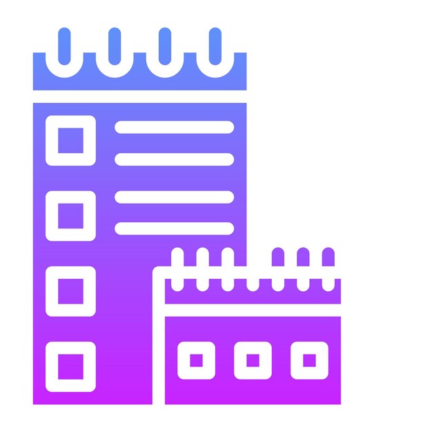 Ilustración del icono vectorial de gestión de proyectos del conjunto de iconos de contabilidad