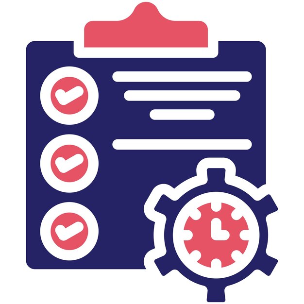 Ilustración del icono vectorial de Gestión de Proyectos del conjunto de iconos de Gestión del Proyecto