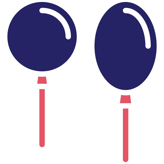 Ilustración del icono vectorial del globo del conjunto de iconos del bebé