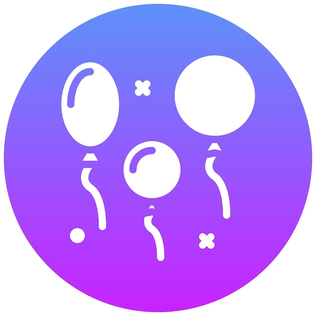 Ilustración de icono vectorial de globo del conjunto de iconos de Festa Junina