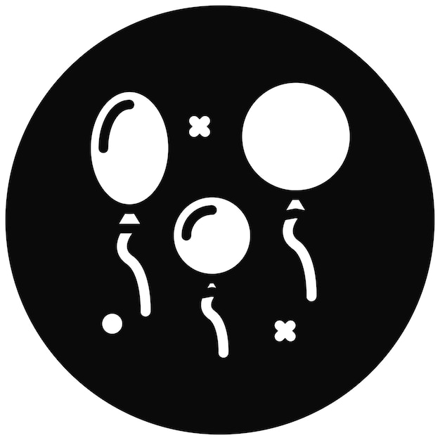 Ilustración de icono vectorial de globo del conjunto de iconos de Festa Junina