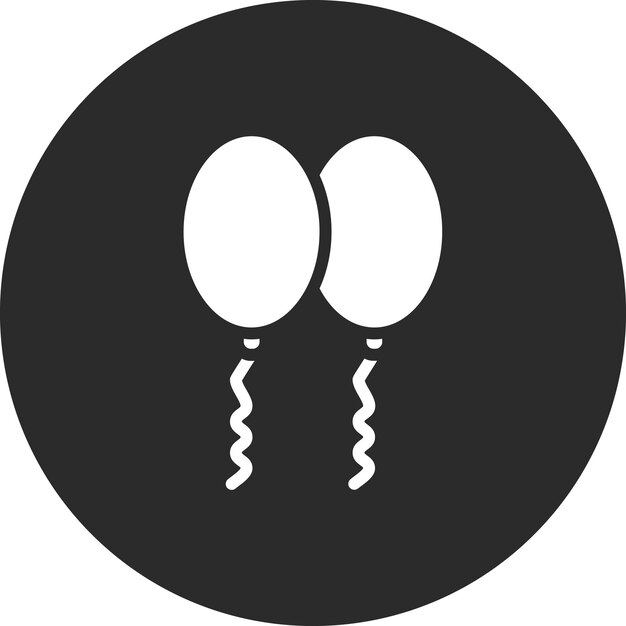 Ilustración del icono vectorial de globos del conjunto de iconos de Halloween