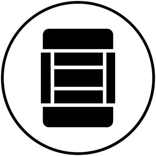 Ilustración del icono vectorial de goma del conjunto de iconos de herramientas