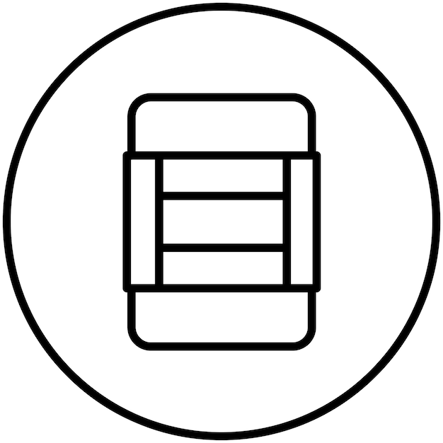 Ilustración del icono vectorial de goma del conjunto de iconos de herramientas