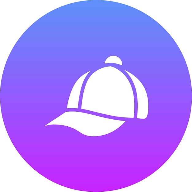 Ilustración del icono vectorial de la gorra del conjunto de iconos de ropa
