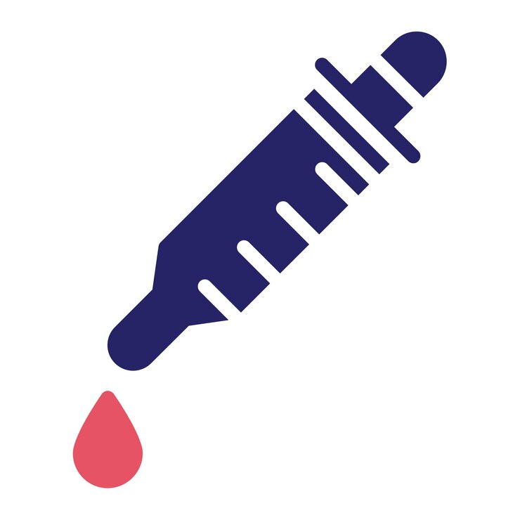Vector ilustración del icono vectorial de goteo del conjunto de iconos de química