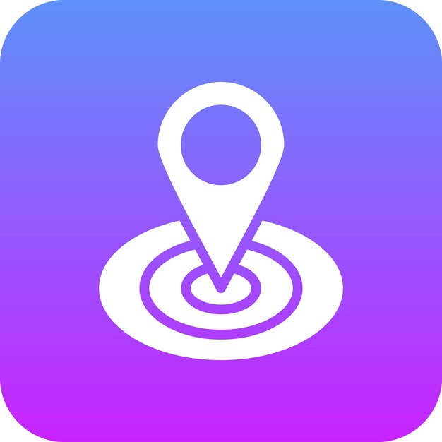 Vector ilustración del icono vectorial de gps del conjunto de iconos de comunicaciones