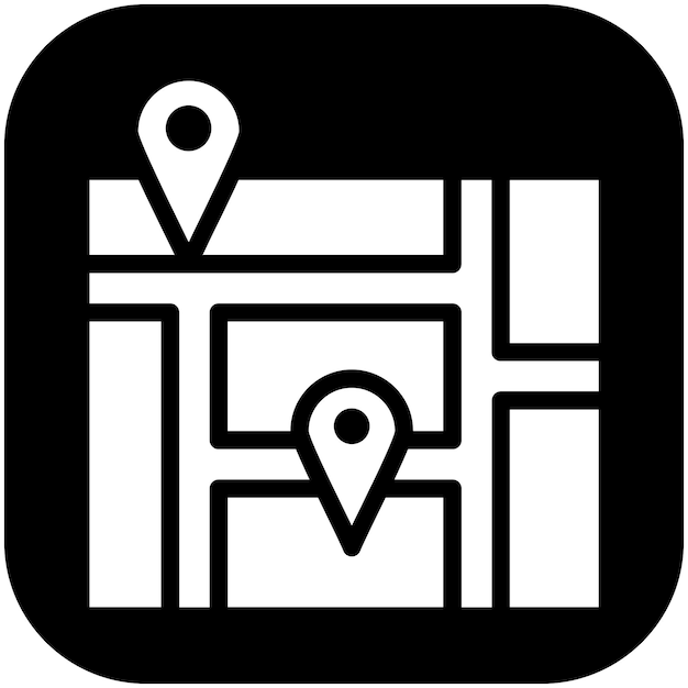 Ilustración del icono vectorial GPS del conjunto de iconos de vacaciones y turismo