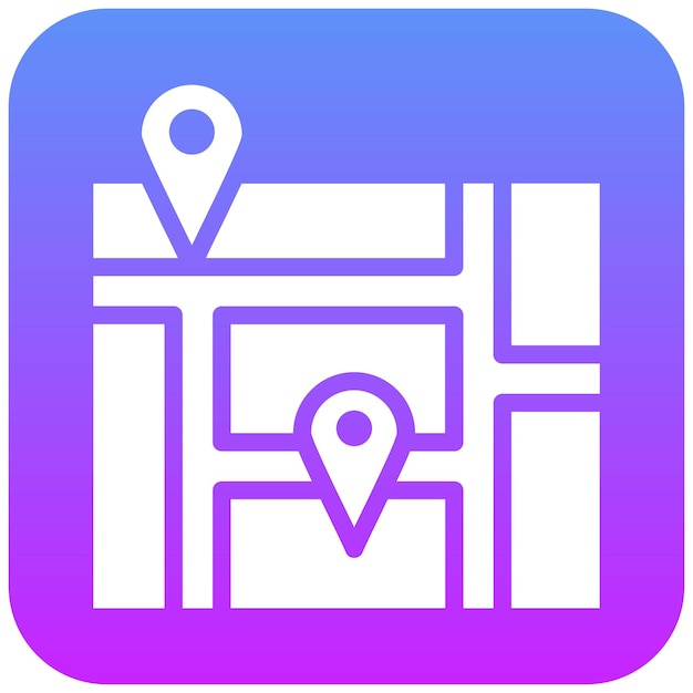 Ilustración del icono vectorial GPS del conjunto de iconos de vacaciones y turismo