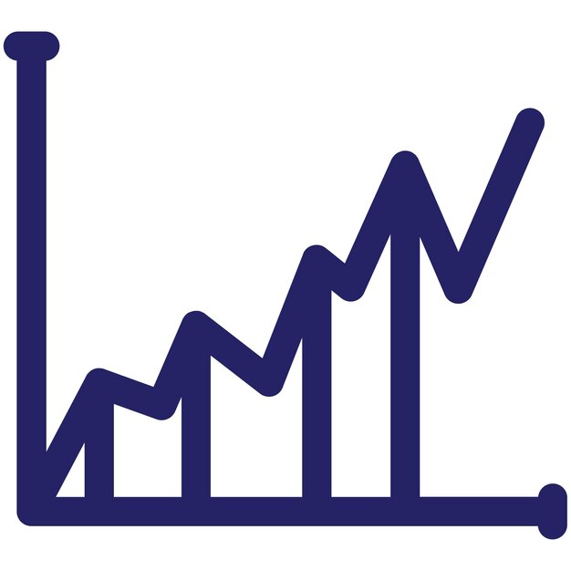 Ilustración del icono vectorial del gráfico del conjunto de iconos de marketing web