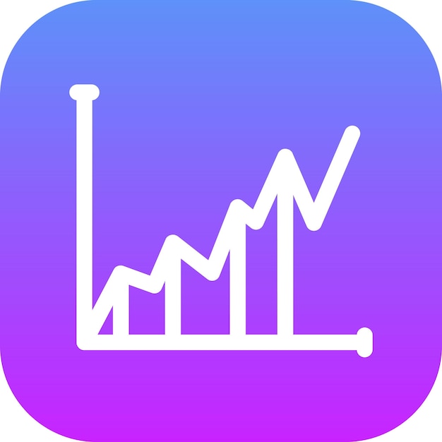 Ilustración del icono vectorial del gráfico del conjunto de iconos de marketing web