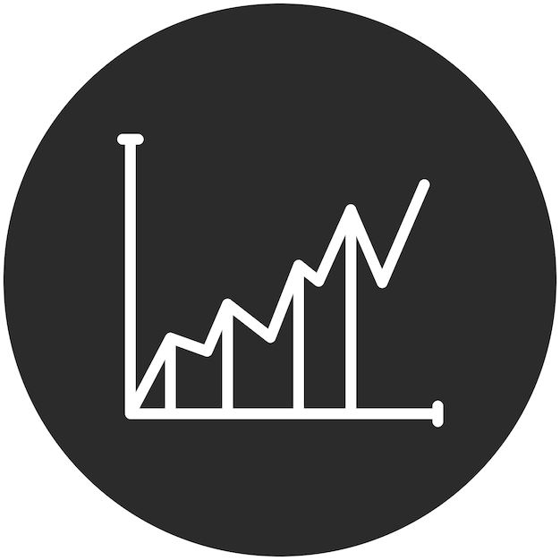Ilustración del icono vectorial del gráfico del conjunto de iconos de marketing web