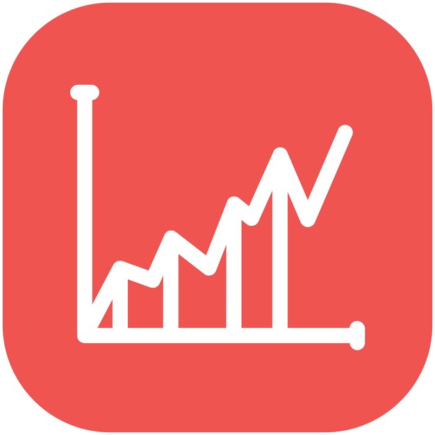 Ilustración del icono vectorial del gráfico del conjunto de iconos de marketing web