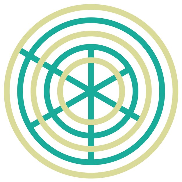 Ilustración del icono vectorial del gráfico de Radar Pie Chart del conjunto de iconos de Infografías