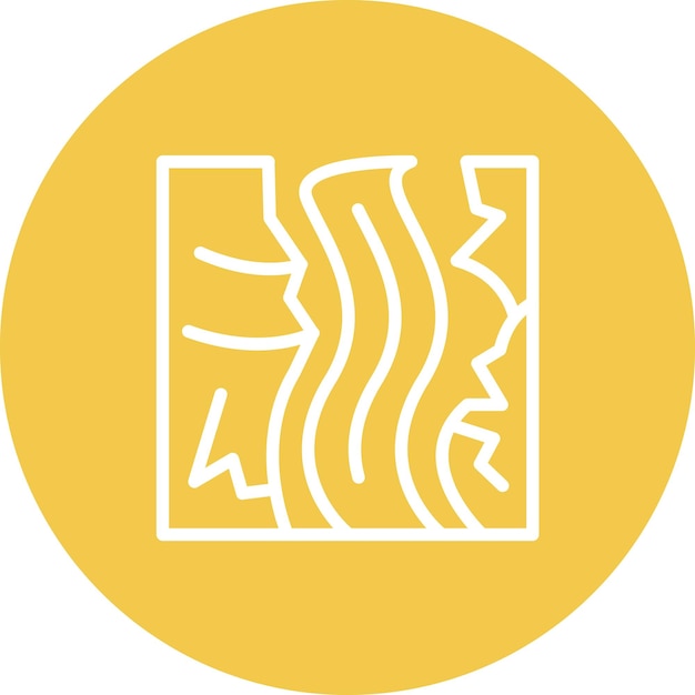 Ilustración del icono vectorial del Gran Cañón del conjunto de iconos de paisajes
