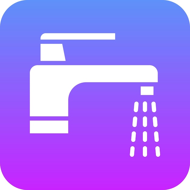 Ilustración del icono vectorial del grifo del conjunto de iconos de herramientas de construcción