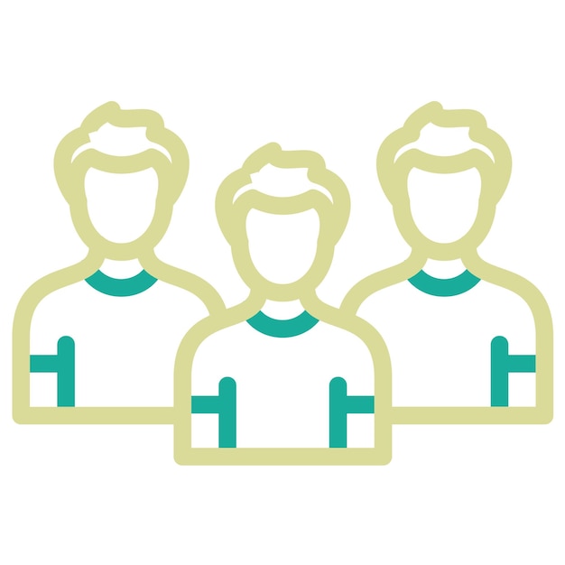 Ilustración del icono vectorial del grupo del conjunto de iconos de comunicaciones