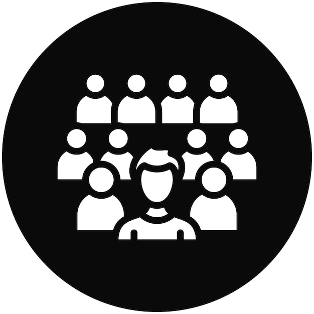 Ilustración del icono vectorial del grupo de protestas y desobediencia civil