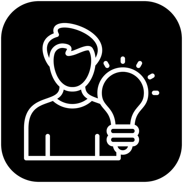 Ilustración del icono vectorial de habilidades del conjunto de iconos de capacitación empresarial