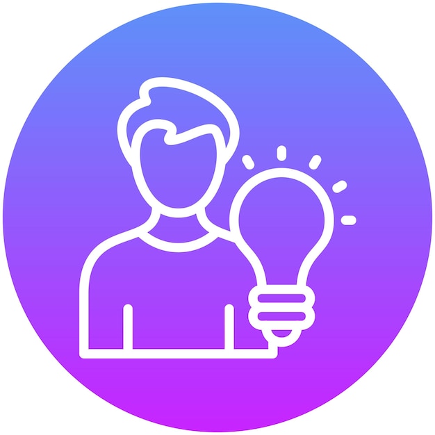Ilustración del icono vectorial de habilidades del conjunto de iconos de capacitación empresarial