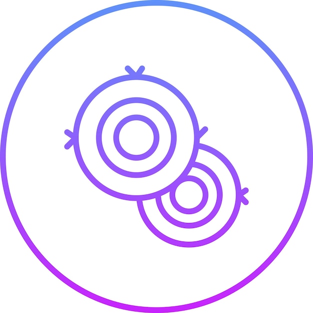 Ilustración del icono vectorial de Hay Bale del conjunto de iconos de Village