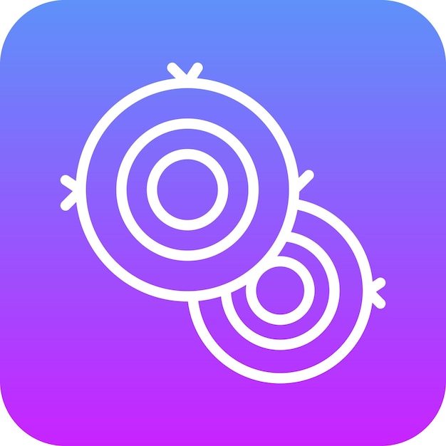 Ilustración del icono vectorial de Hay Bale del conjunto de iconos de Village