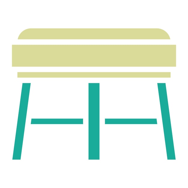 Ilustración del icono vectorial de heces del conjunto de iconos interiores