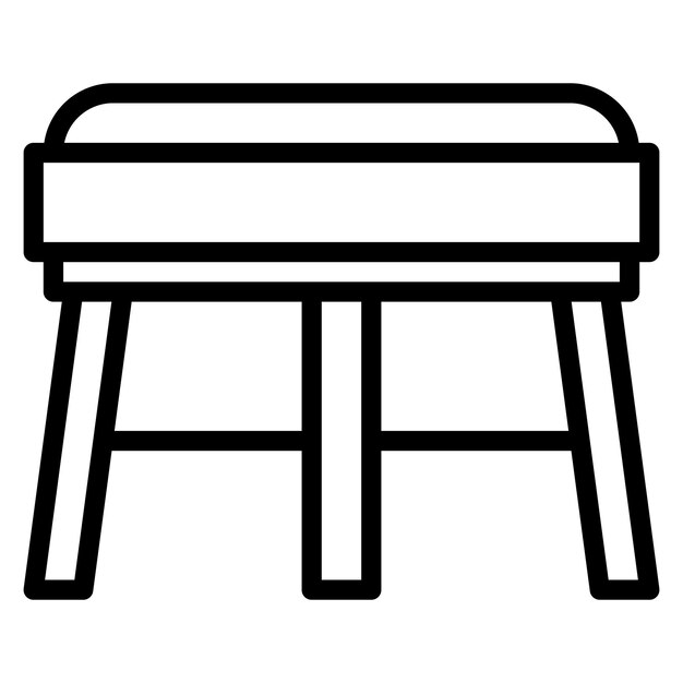 Ilustración del icono vectorial de heces del conjunto de iconos interiores