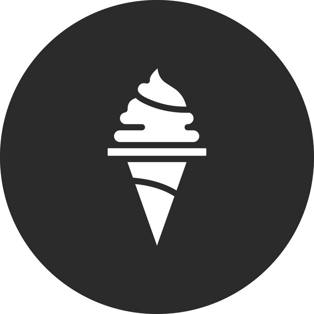 Ilustración de icono vectorial de helado del conjunto de iconos de entrega de alimentos