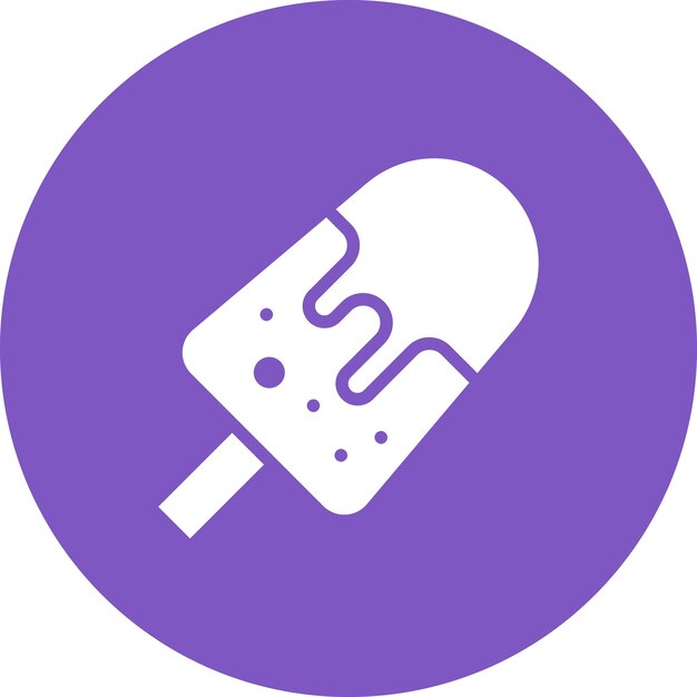 Ilustración de icono vectorial de helado del conjunto de iconos de primavera