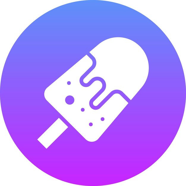 Ilustración de icono vectorial de helado del conjunto de iconos de primavera