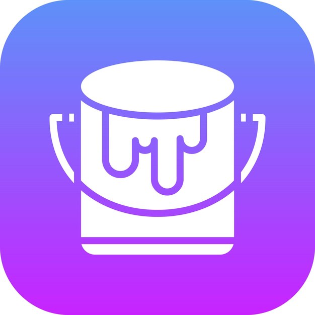 Ilustración del icono vectorial de la herramienta Paint Bucket del conjunto de iconos de herramientas