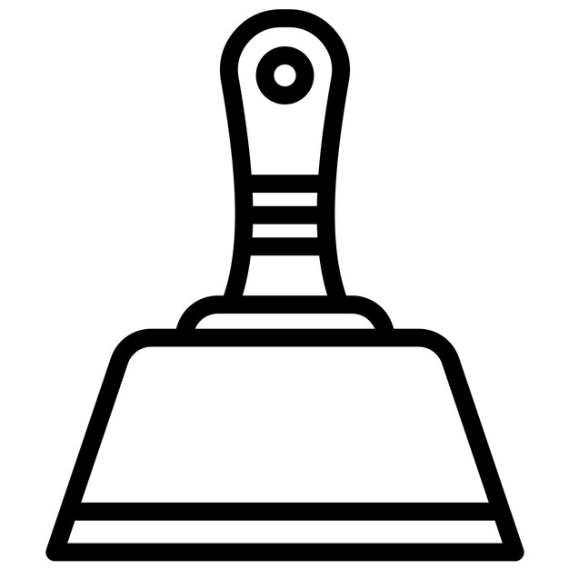 Vector ilustración del icono vectorial de la herramienta scraper del conjunto de iconos de herramientas