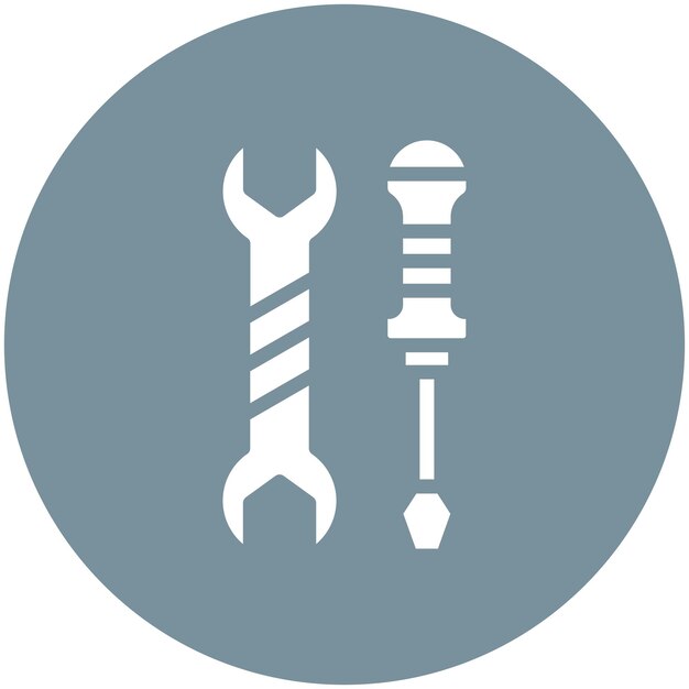 Ilustración del icono vectorial de herramientas del conjunto de iconos de Auto Racing