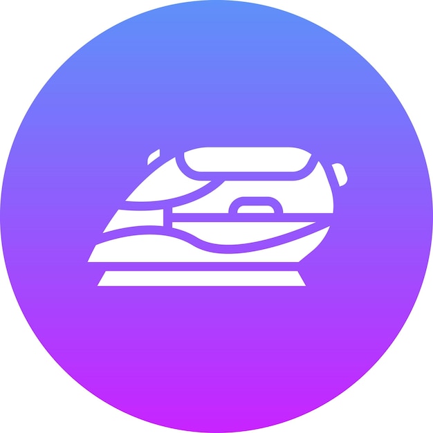 Ilustración del icono vectorial de hierro del conjunto de iconos de dispositivos electrónicos