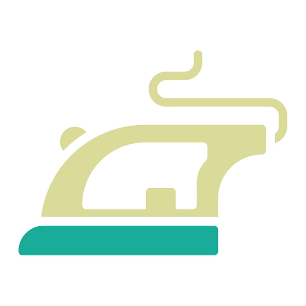 Ilustración del ícono vectorial de hierro del conjunto de íconos Homeware