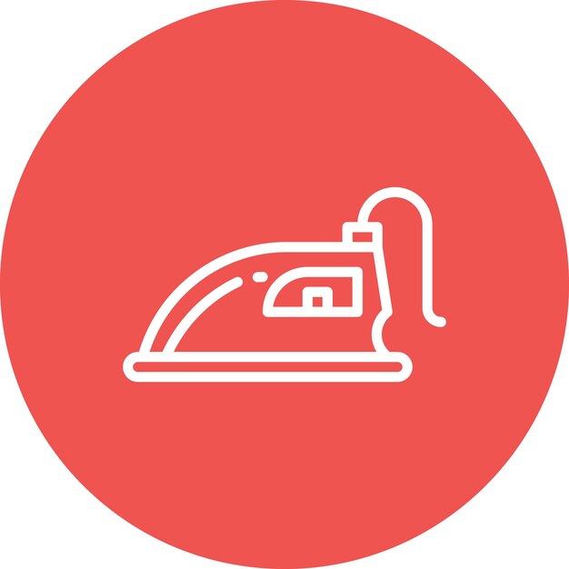 Ilustración de icono vectorial de hierro del conjunto de iconos de vida familiar