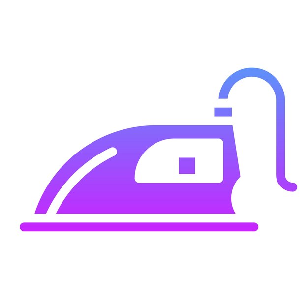 Ilustración de icono vectorial de hierro del conjunto de iconos de Vida Familiar