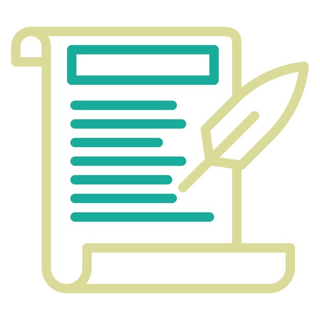 Ilustración del icono vectorial de la historia del conjunto de iconos de la educación