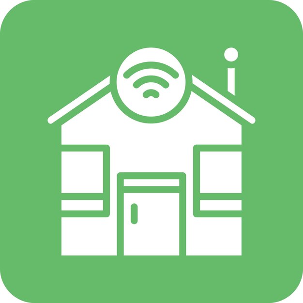 Ilustración del icono vectorial del hogar inteligente del conjunto de iconos del hogar inteligente