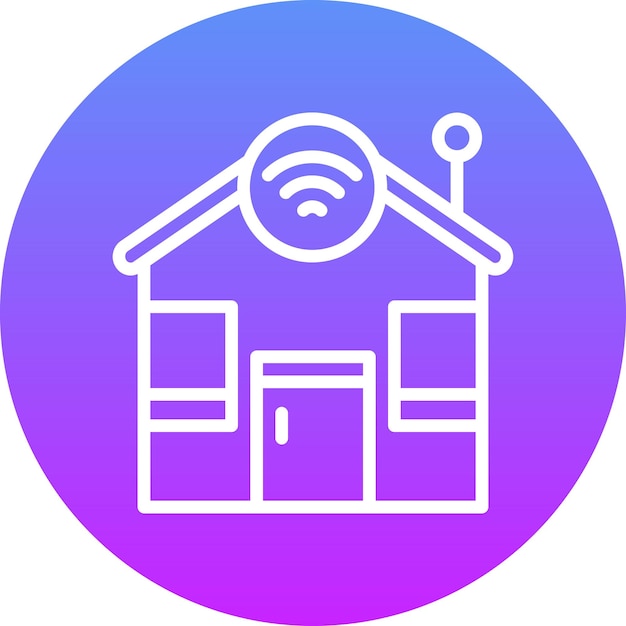 Ilustración del icono vectorial del hogar inteligente del conjunto de iconos del hogar inteligente