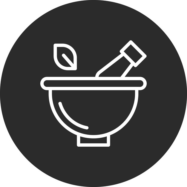 Ilustración del icono vectorial de hojas de hierbas del conjunto de iconos de frutas y verduras