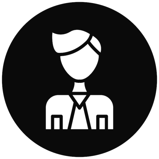 Ilustración del icono vectorial del hombre del conjunto de iconos de Fiesta y Celebración