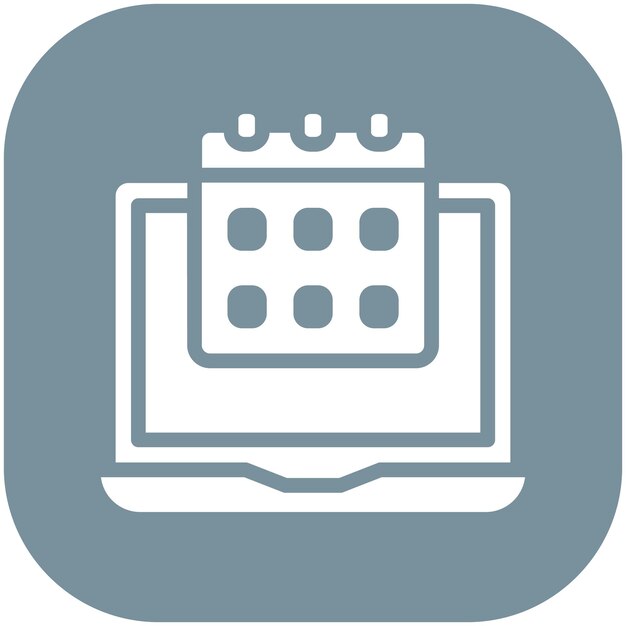 Ilustración del icono vectorial de horario de día del conjunto de iconos de trabajo desde el hogar
