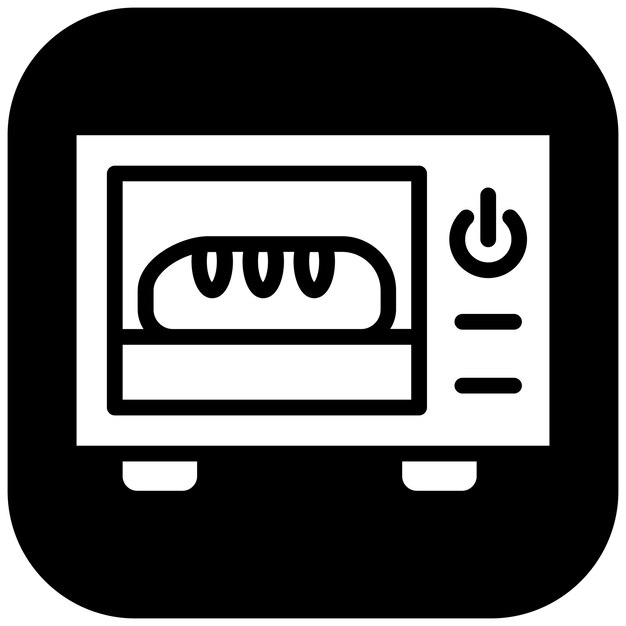 Ilustración del icono vectorial de horneado del conjunto de iconos de limpieza y limpieza