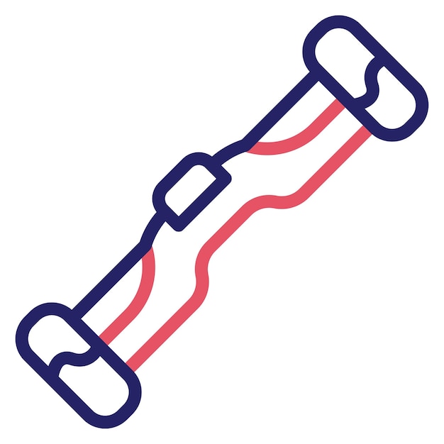 Ilustración del icono vectorial del hoverboard del conjunto de iconos de la ciudad inteligente