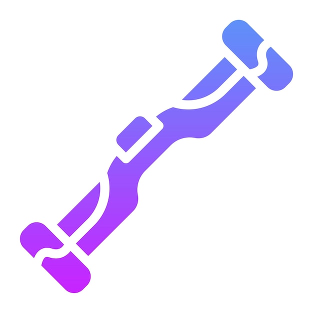 Ilustración del icono vectorial del hoverboard del conjunto de iconos de la ciudad inteligente
