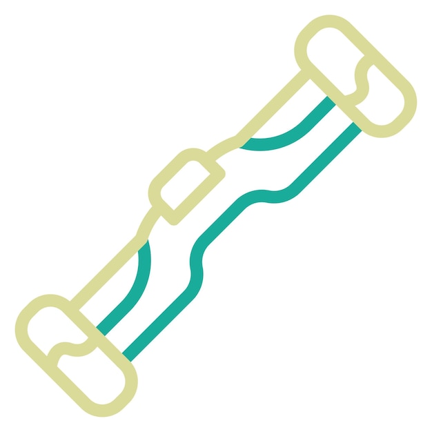 Ilustración del icono vectorial del hoverboard del conjunto de iconos de la ciudad inteligente